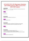 ECSA101 ECSA 101 Hyperspace Questions and Verified Answers 100- Correct &lpar;New 2024-2025 Update&rpar;