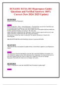 ECSA101 ECSA 101 Hyperspace Guide Questions and Verified Answers 100&percnt; Correct &lpar;New 2024-2025 Update&rpar;