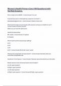 Women's Health Primary Care &lpar;100 Questions with Verified Answers&rpar;&period;