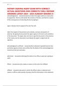 NOTARY SIGNING AGENT EXAM WITH CORRECT ACTUAL QUESTIONS AND CORRECTLY WELL DEFINED ANSWERS LATEST 2024 &ndash; 2025 ALREADY GRADED A&plus;