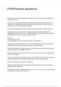 PTCB Practice Questions and answers graded A&plus; 2025&sol;2026