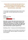 PADI OPEN WATER DIVER 2025 FINAL EXAM NEWEST QUESTIONS AND DETAILED CORRECT ANSWERS WITH RATIONALES &vert; 2025-2026