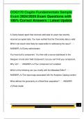 COG170 Cogito Fundamentals Sample  Exam 2024&sol;2025 Exam Questions with  100&percnt; Correct Answers &vert; Latest Update 