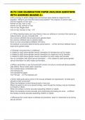 HLTH 3500 EXAMINATION PAPER 2025&sol;2026 QUESTIONS WITH ANSWERS GRADED A&plus;