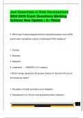 Joel Essentials in Role Development  2024&sol;2025 Exam Questions Marking  Scheme New Update &vert; A&plus; Rated 