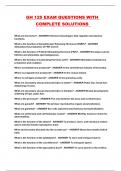 GH 125 EXAM QUESTIONS WITH COMPLETE SOLUTIONS 