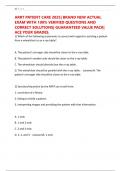 ARRT PATIENT CARE 2025&vert; BRAND NEW ACTUAL EXAM WITH 100&percnt; VERIFIED QUESTIONS AND CORRECT SOLUTIONS&vert; GUARANTEED VALUE PACK&vert; ACE YOUR GRADES&period;