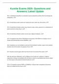 Kumite Exams 2025- Questions and  Answers&vert; Latest Update