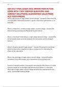 EDF 6437 FINAL EXAM 2025&vert; BRAND NEW ACTUAL EXAM WITH 100&percnt; VERIFIED QUESTIONS AND CORRECT SOLUTIONS&vert; GUARANTEED VALUE PACK&vert; ACE YOUR GRADES&period;