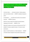 COGITO COG170 EXAM PACKAGE DEAL QUESTIONS AND VERIFIED DETAILED ANSWERS &vert; 100&percnt; GUARANTEED PASS &vert; ALREADY GRADED A&plus;