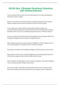 NU100 Quiz 1&lpar;Sherpath Questions&rpar; Questions  with Verified Solutions