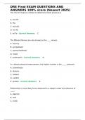 DRE Final EXAM QUESTIONS AND ANSWERS 100- score &lpar;Newest 2025&rpar;