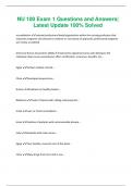 PACKAGE-&colon;&colon;NU 100 EXAMS WITH COMPLETE SOLUTIONS&vert; LATEST UPDATE