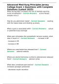 JERSEY COLLEGE MED-SURG WEEK 1 Questions with Complete Solutions &lpar;Latest 2025&rpar;