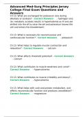 Advanced Med-Surg Principles Jersey College Final Advanced Med-Surg Principles Jersey College Final Exam Questions and Answers&period;Exam Questions and Answers&period;