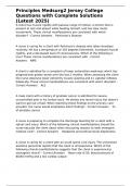 Principles Medsurg2 Jersey College Questions with Complete Solutions &lpar;Latest 2025&rpar;