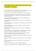 Guardianship certification practice test complete answers