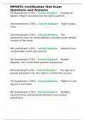MPOETC Certification Test Exam Questions and Answers&period;