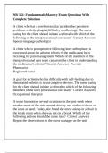 NR 342&colon; Fundamentals Mastery Exam Questions With Complete Solutions