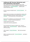 California UST Service Technician part Exam Questions and Answer&period;