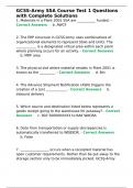GCSS-Army SSA Course Test 1 Questions with Complete Solutions&period;