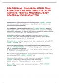 PGA PGM Level 1 Study Guide ACTUAL FINAL  EXAM QUESTIONS AND CORRECT DETAILED  ANSWERS - VERIFIED ANSWERS ALREADY  GRADED A&plus; NEW GUARANTEED