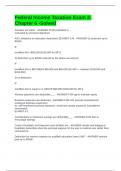 Federal Income Taxation Exam 2-Chapter 6 -Solved