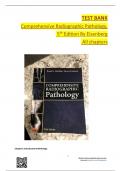 Test Bank for Comprehensive Radiographic Pathology 5th Edition By Eisenberg Complete All Chapters