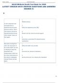 NCLEX RN Mental Health Test Bank for 2025  LATEST VERSION WITH VERIFIED QUESTIONS AND ANSWERS  GRADED A&plus;