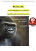 Test Bank For Evolutionary Analysis 5th Edition By Jon C&period; Herron&semi; Scott Freeman 9780321616678 Chapter 1-20 Complete Guide &period;