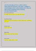 ATI T11 EXAM&vert;&vert; ACTUAL AND LATELY  UPDATED QUESTIONS AND 100&percnt; CORRECT  ANSWERS&vert;&vert;LATEST AND COMPLETE UPDATE  2025 WITH VERIFIED SOLUTIONS&vert;&vert;  GUARANTEED PASS&excl;&excl;