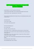 ACS ANALYTICAL CHEMISTRY PACKAGED EXAMS WITH 100&percnt; SOLVED SOLUTIONS &colon;&colon;&colon;LATEST UPDATE 2024&sol;2025