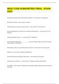 Bundled WGU C100 Exam Questions and Answers