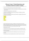Physics Exam 3 Tested Questions and Accurate Answers &lpar;Latest version&rpar;&period;