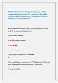 HP Point of Sale Service and Support Assessment ACTUAL  EXAM NEWEST 2024 & 2025 WITH COMPLETE REAL EXAM  QUESTIONS AND CORRECT DETAILED ANSWERS &lpar;VERIFIED  ANSWERS&rpar; &vert;ALREADY GRADED A&plus;