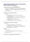 Smog Check Inspector Exam CA Questions With Complete Solutions