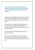 RBT ACTUAL EXAM PREP NEWEST 20225 COMPLETE  VERSION WITH 80 REAL EXAM QUESTIONS AND CORRECT  DETAILED ANSWERS &lpar;VERIFIED ANSWERS&rpar; &vert; ALREADY  GRADED A&plus;&period;
