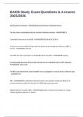 BACB Study Exam Questions & Answers 2025&sol;2026
