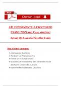 2023 ATI Fundamentals Proctored Exam &lpar;Version 1&comma; 2&comma; & 3&rpar;