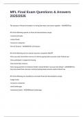 MFL Final Exam Questions & Answers 2025&sol;2026