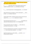 ASA 103 Coastal Cruising - Chapter Review Quizzes with 100&percnt; Verified Answers