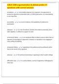 ILRLR 3300 argumentation & debate prelim &num;1 questions with correct answers