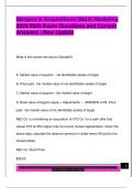 Mergers & Acquisitions &lpar;M&A&rpar; Modeling  2024&sol;2025 Exam Questions and Correct  Answers &vert; New Update
