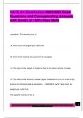 NATE Air Distribution 2024&sol;2025 Exam  Questions and Corresponding Answers  with Surety of 100&percnt; Pass Mark 