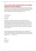ISC2 CC FINAL EXAM 200 QUESTIONS AND CORRECT ANSWERS ALREADY GRADED A&plus;
