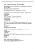 CTR EXAM QUESTIONS AND ANSWERS