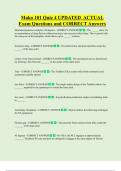 Mako 101 Quiz 4 UPDATED  ACTUAL  Exam Questions and CORRECT Answers