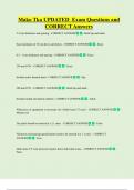 Mako Tka UPDATED  Exam Questions and  CORRECT Answers
