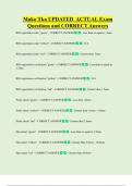 Mako   Bundled Exam Questions WITH  CORRECT Answers