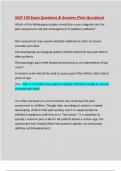 NUR 120 Exam &colon;Questions & Answers &lpar;Pain Questions&rpar;&colon; Latest Updated&colon; Guaranteed A&plus; Score Solution